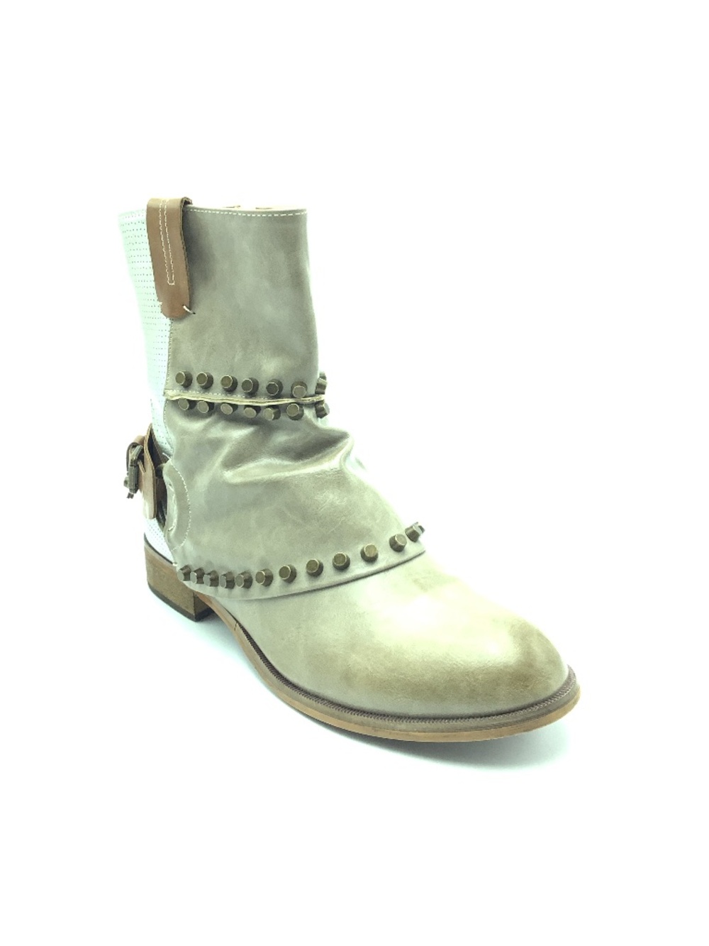 Patrizia Leather Studded Boots Size: US 9 / EU 40